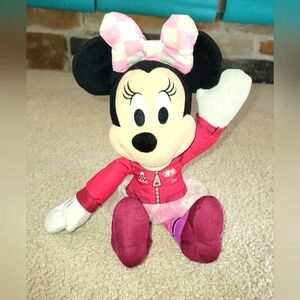 Disney 10" Minnie Mouse Auto Race Car Suit with TuTu #89 Plush Doll Stuffed Toy